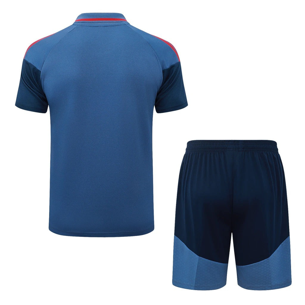 Conjunto Adidas Treino Bayern de Munique 2026/27 Polo Azul