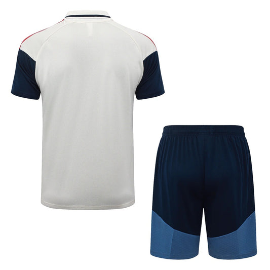 Conjunto Adidas Treino Bayern de Munique 2026/27 Polo Bege