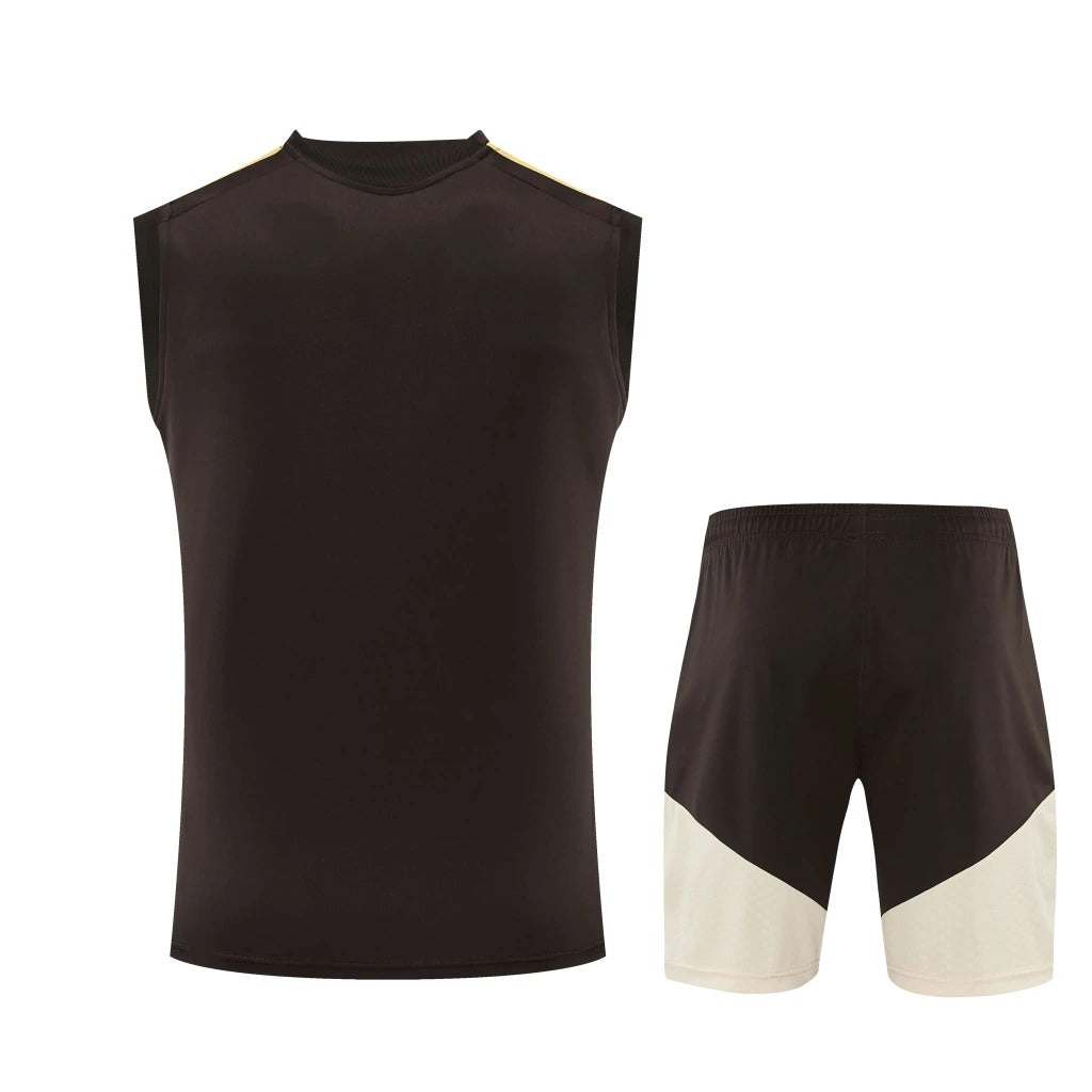 Conjunto Adidas Treino Flamengo 2026/27 Regata Marrom