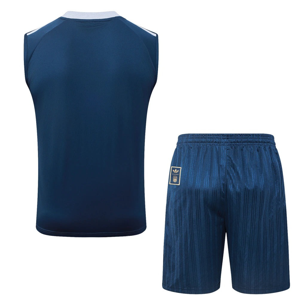 Conjunto Adidas Treino Itália 2026/27 Regata Azul-Marinho Originals
