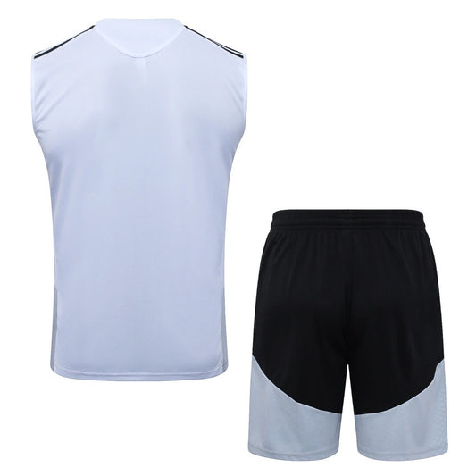 Conjunto Adidas Treino Real Madrid 2026/27 Regata Branca