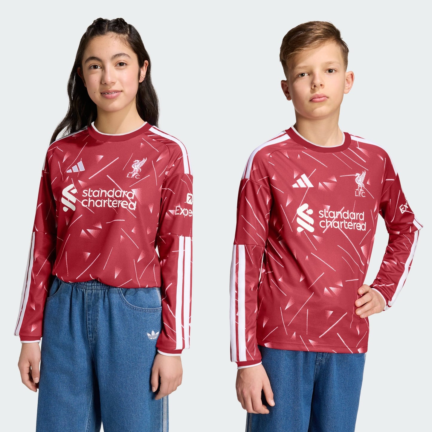 Camisa Manga Longa Infantil Adidas Liverpool 2026/27 I