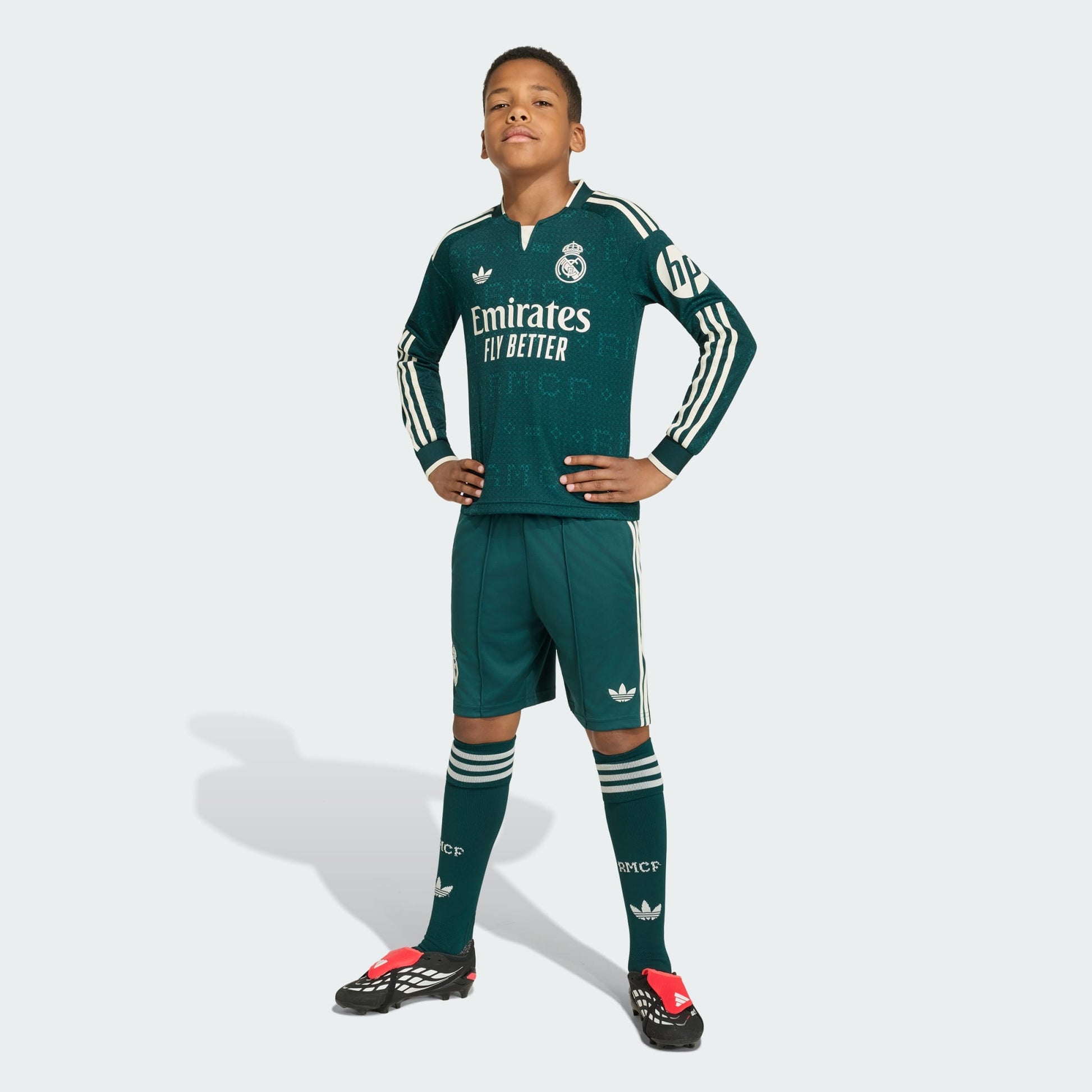 Camisa Manga Longa Infantil Adidas Real Madrid 2026/27 II