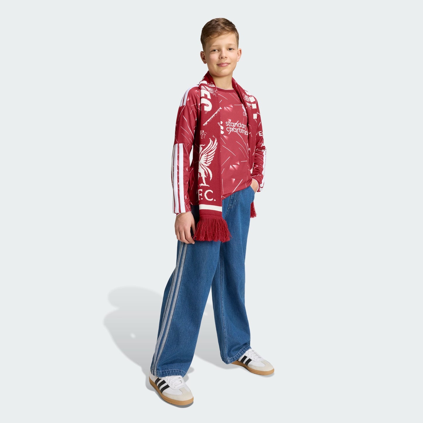 Camisa Manga Longa Infantil Adidas Liverpool 2026/27 I