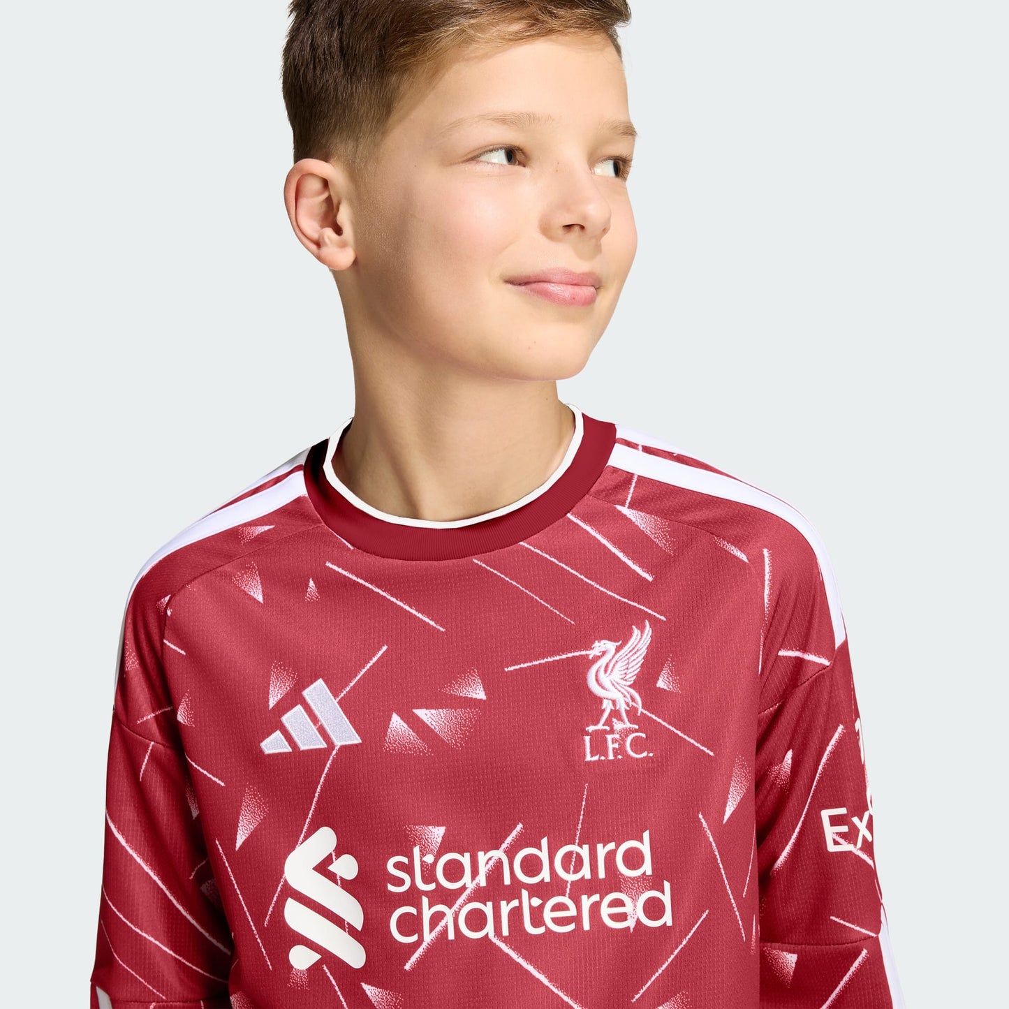 Camisa Manga Longa Infantil Adidas Liverpool 2026/27 I