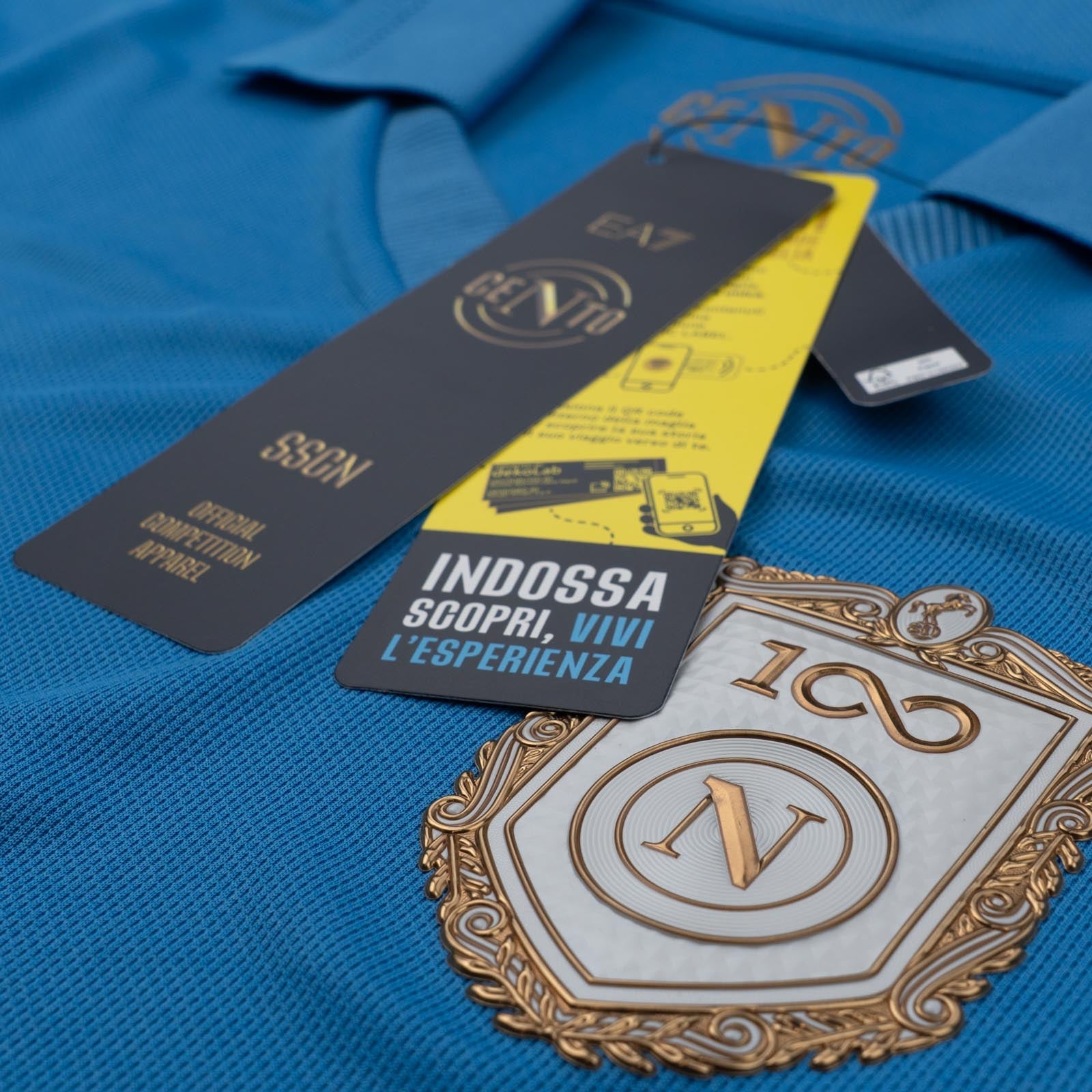 Camisa Infantil EA7 Napoli 2026/27 I Jogador