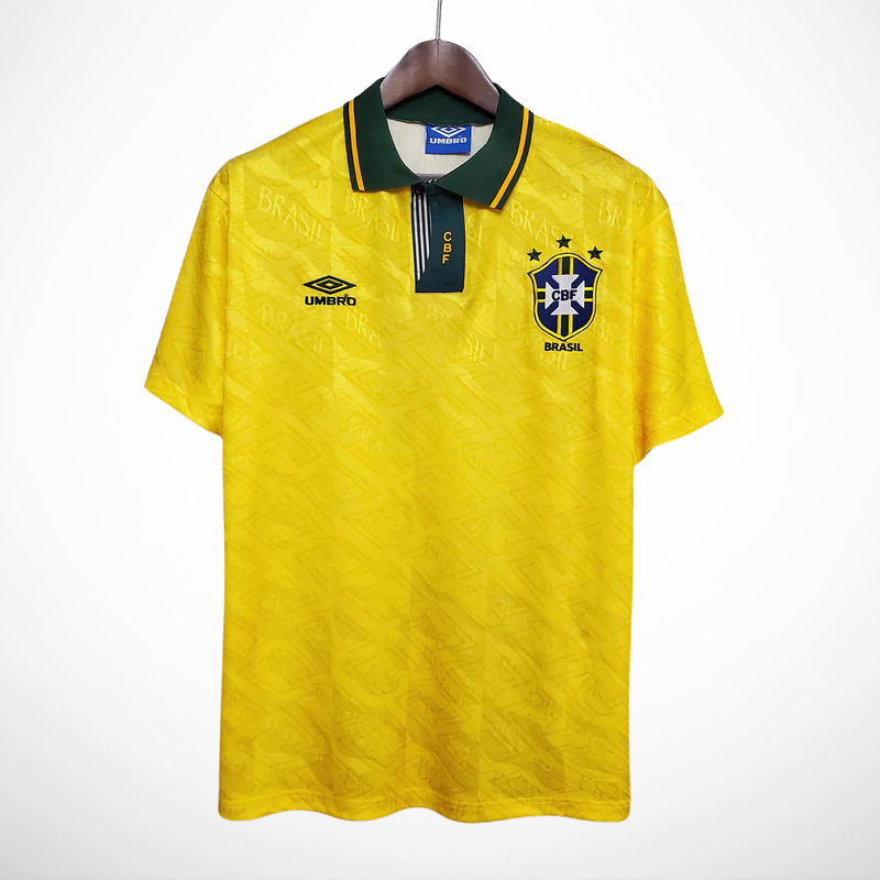 Camisa Seleção Brasil Home - Retrô 1991/92