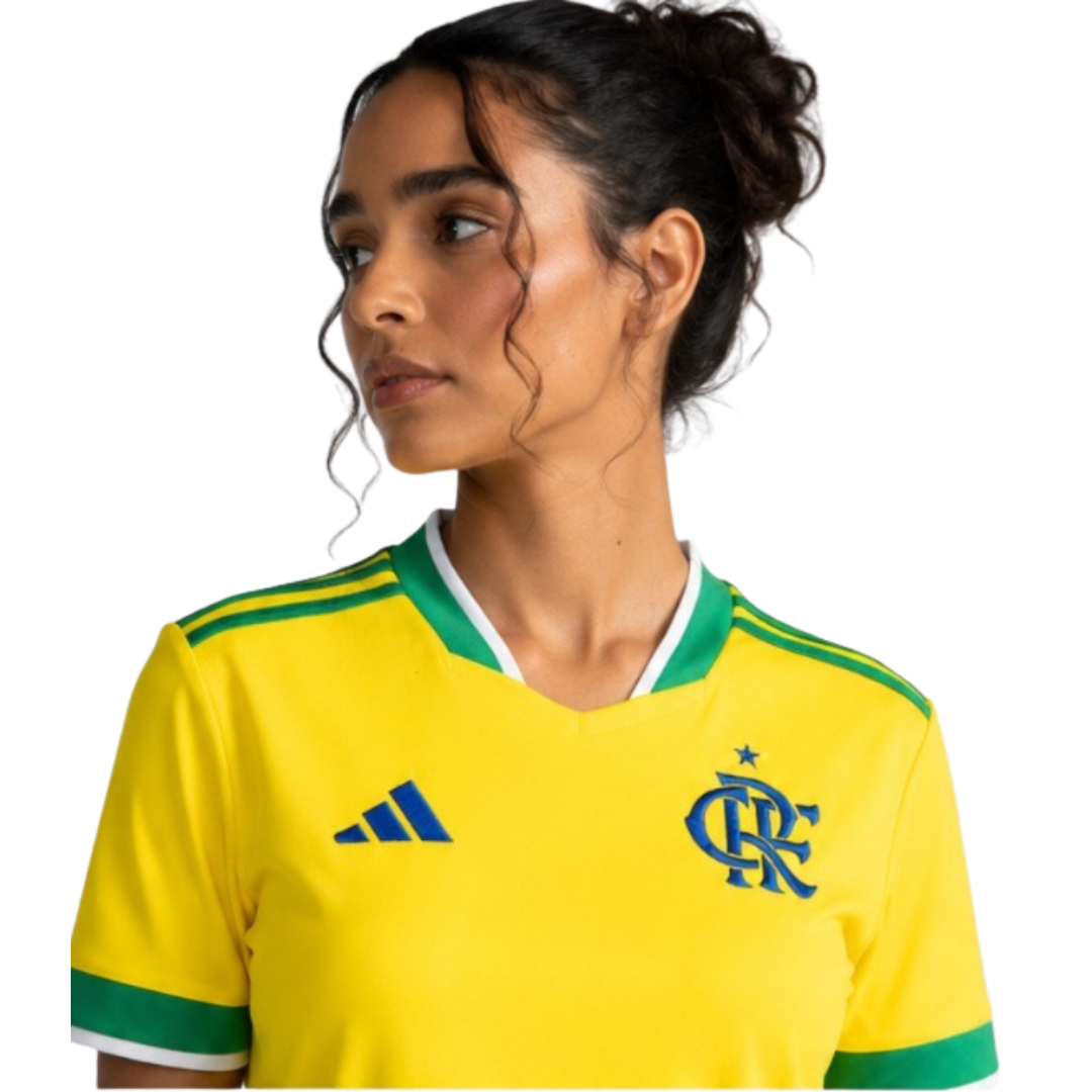 Camisa Flamengo - Brasil 26/27 Amarela
