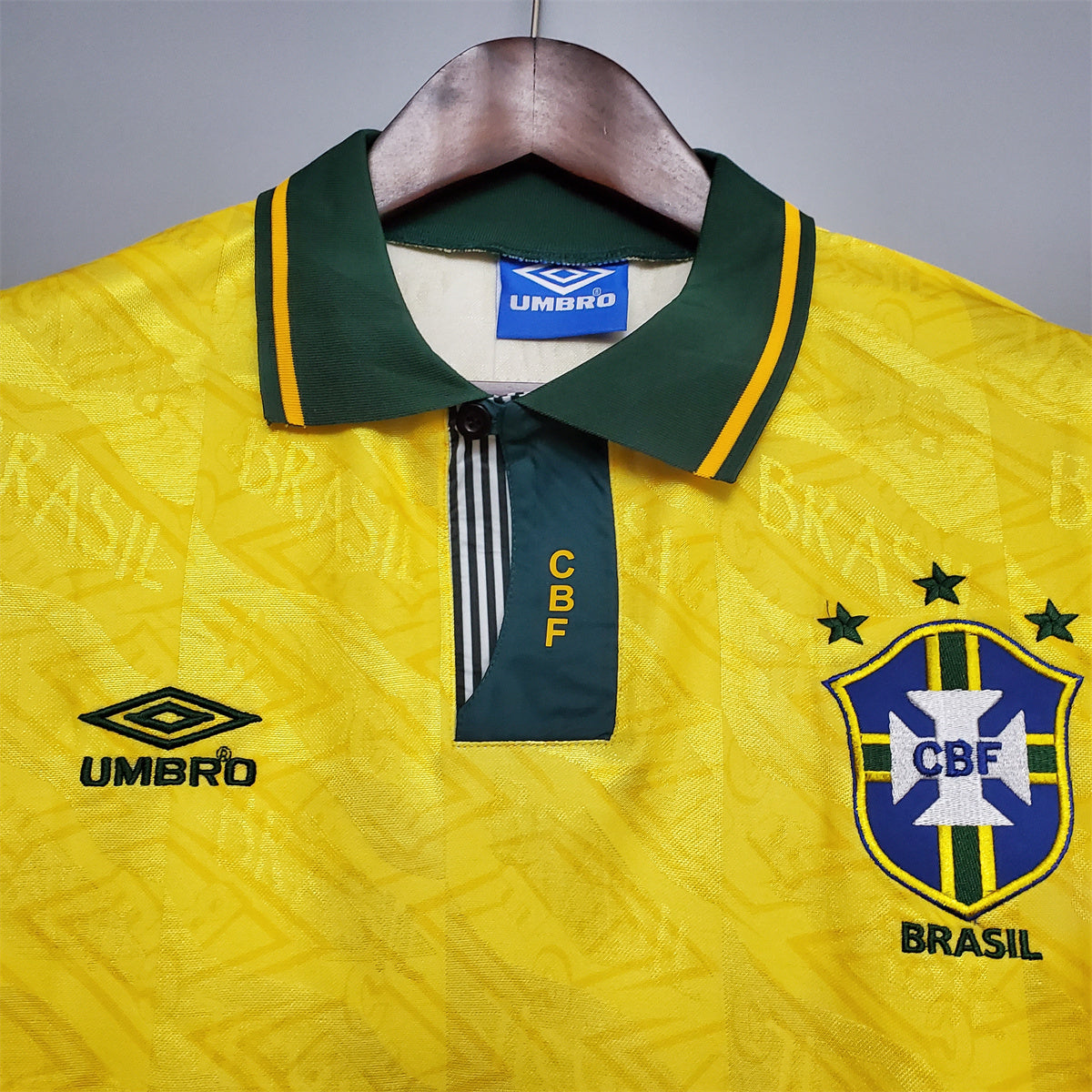 Camisa Seleção Brasil Home - Retrô 1991/92
