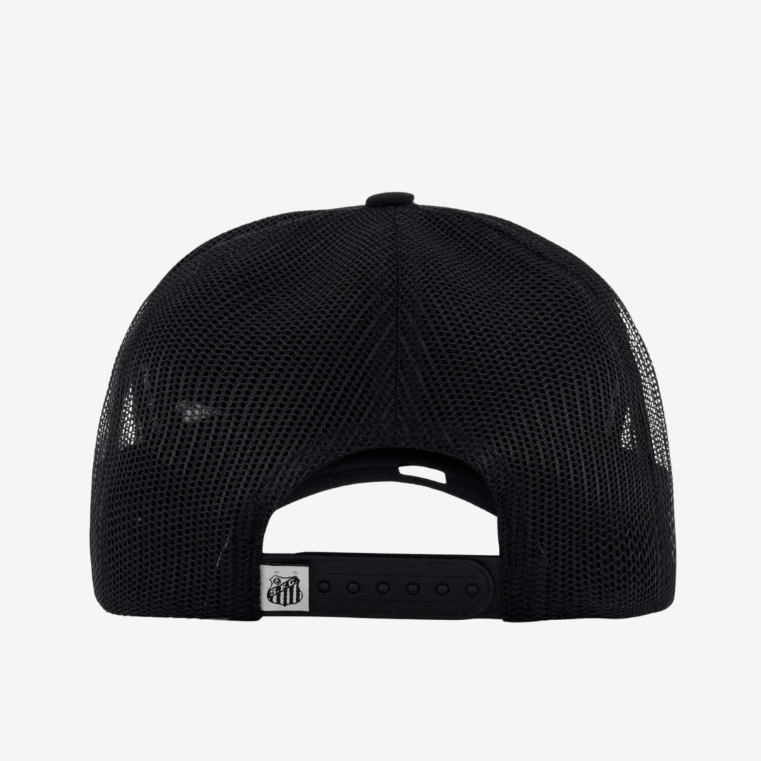 Boné Santos Trucker Preto e Branco - [product_category] | Arquibancada Esportes