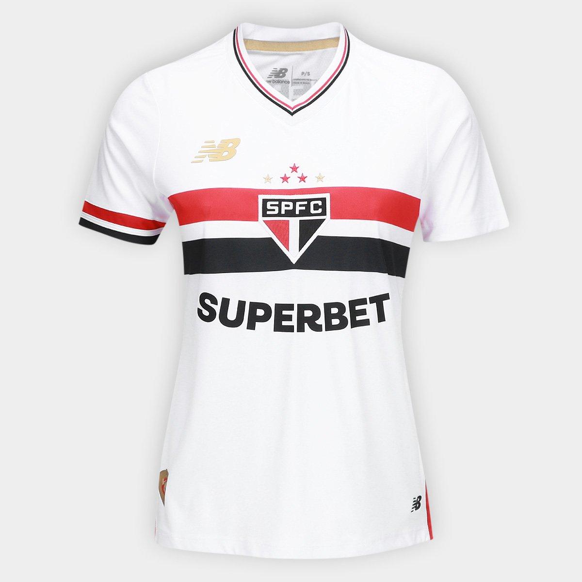 Camisa Feminina New Balance São Paulo 2025/26 I - [product_category] | Arquibancada Esportes