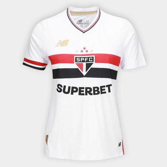 Camisa Feminina New Balance São Paulo 2025/26 I - [product_category] | Arquibancada Esportes