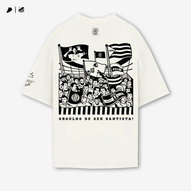 Camisa Santos - Orgulho Santista Oversized Off-White - [product_category] | Arquibancada Esportes