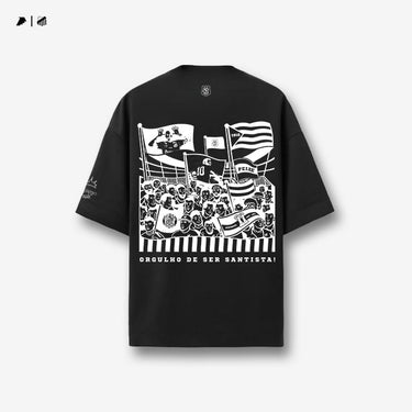 Camisa Santos - Orgulho Santista Oversized Preta - [product_category] | Arquibancada Esportes