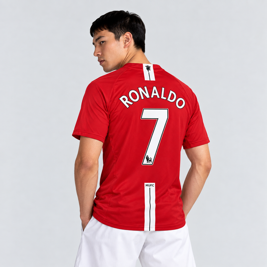 Camisa Retrô Manchester United 2007/08 I - RONALDO N° 7
