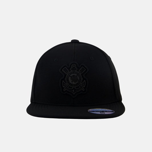 Boné Corinthians Americano - Preto Aba Reta — imagem 2