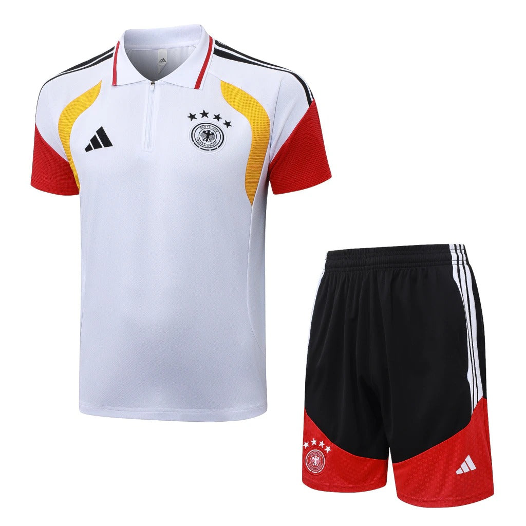 Conjunto Adidas Treino Alemanha 2026/27 Polo Branca