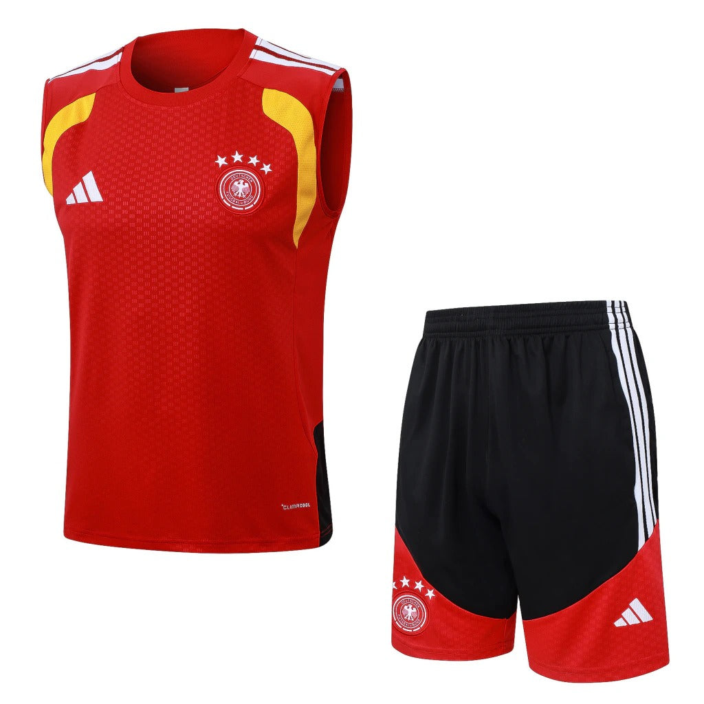 Conjunto Adidas Treino Alemanha 2026/27 Regata Vermelha