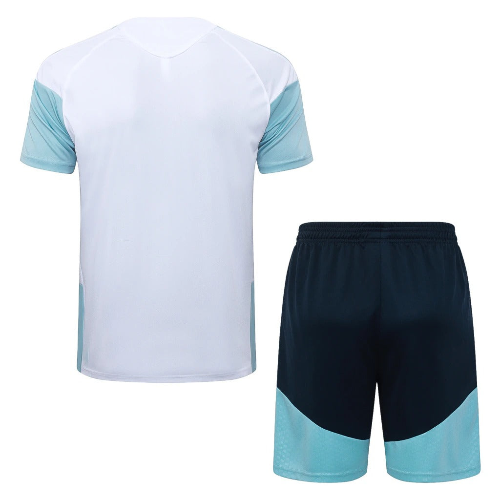 Conjunto Adidas Treino Argentina 2026/27 Branco e Azul-Claro