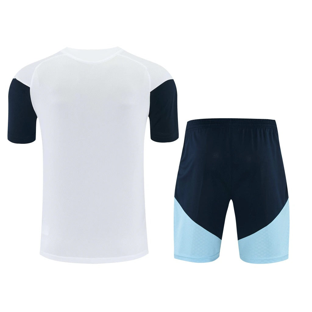 Conjunto Adidas Treino Argentina 2026/27 Branco e Azul-Marinho