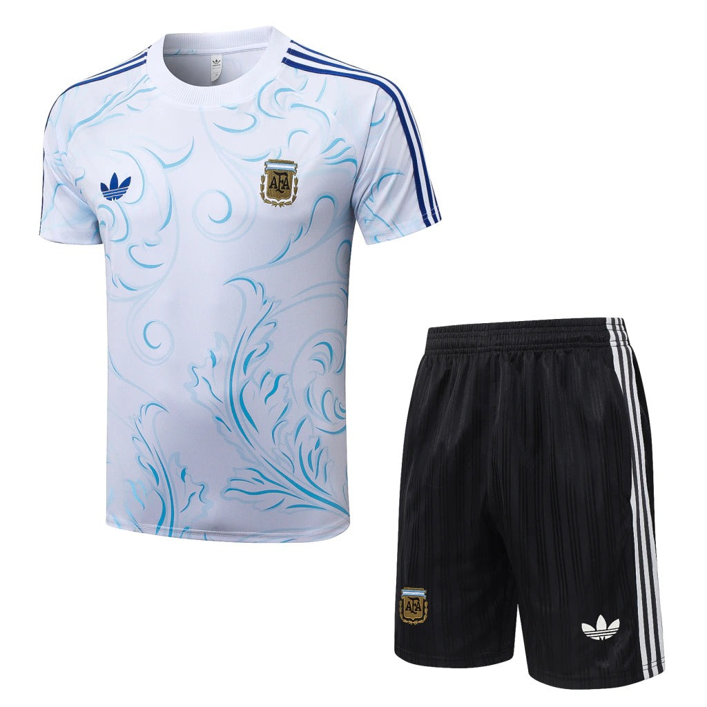 Conjunto Adidas Treino Argentina 2026/27 Branco Estampado Originals