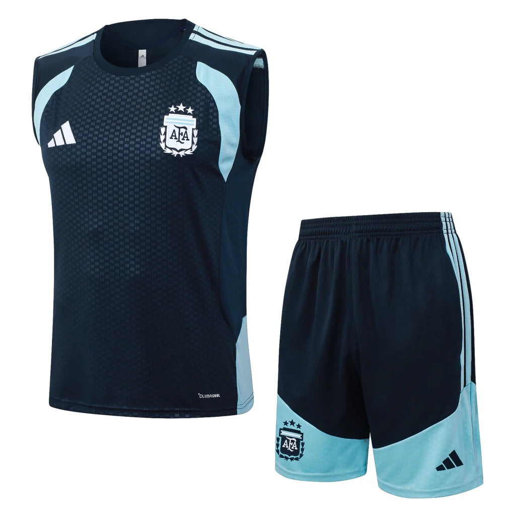 Conjunto Adidas Treino Argentina 2026/27 Regata Azul-Marinho