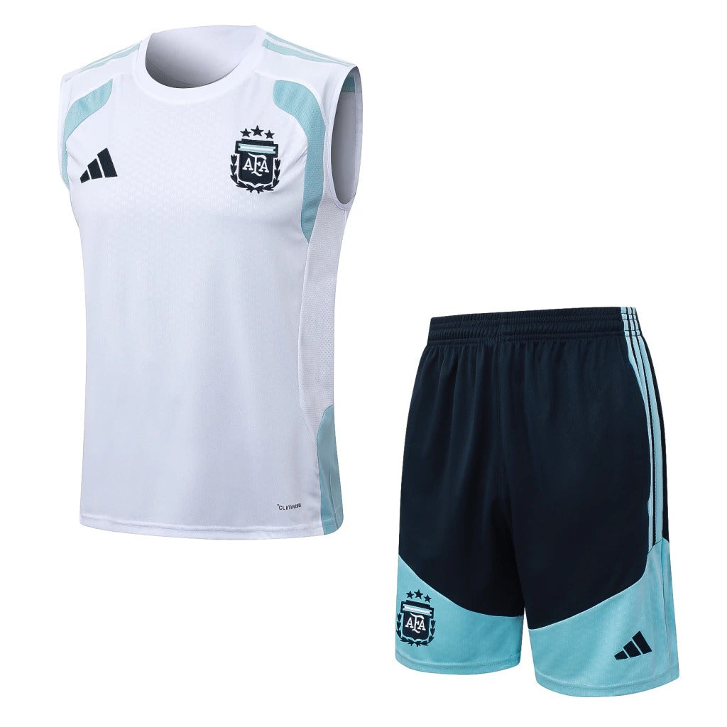 Conjunto Adidas Treino Argentina 2026/27 Regata Branca