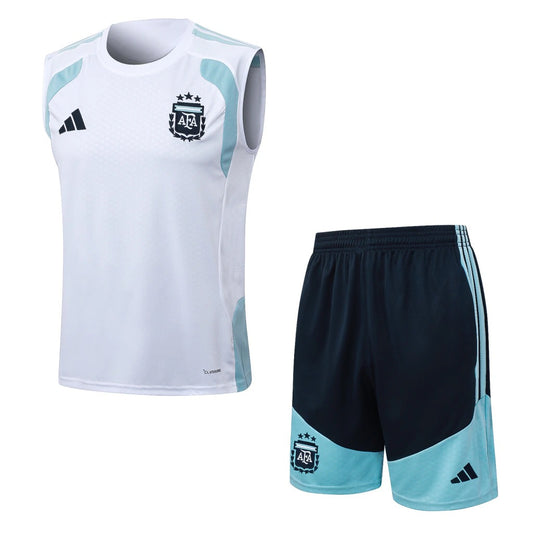 Conjunto Adidas Treino Argentina 2026/27 Regata Branca