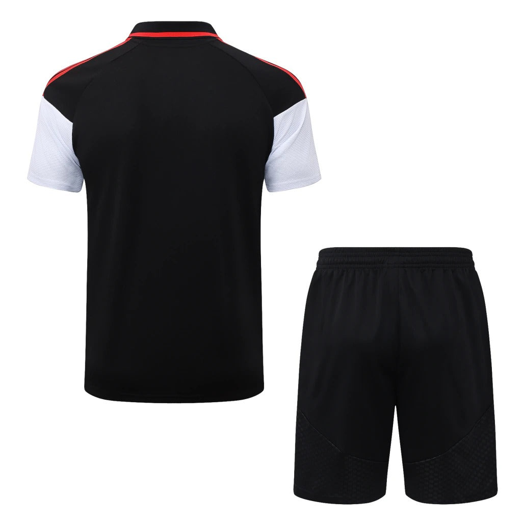 Conjunto Adidas Treino Arsenal 2026/27 Polo Preta