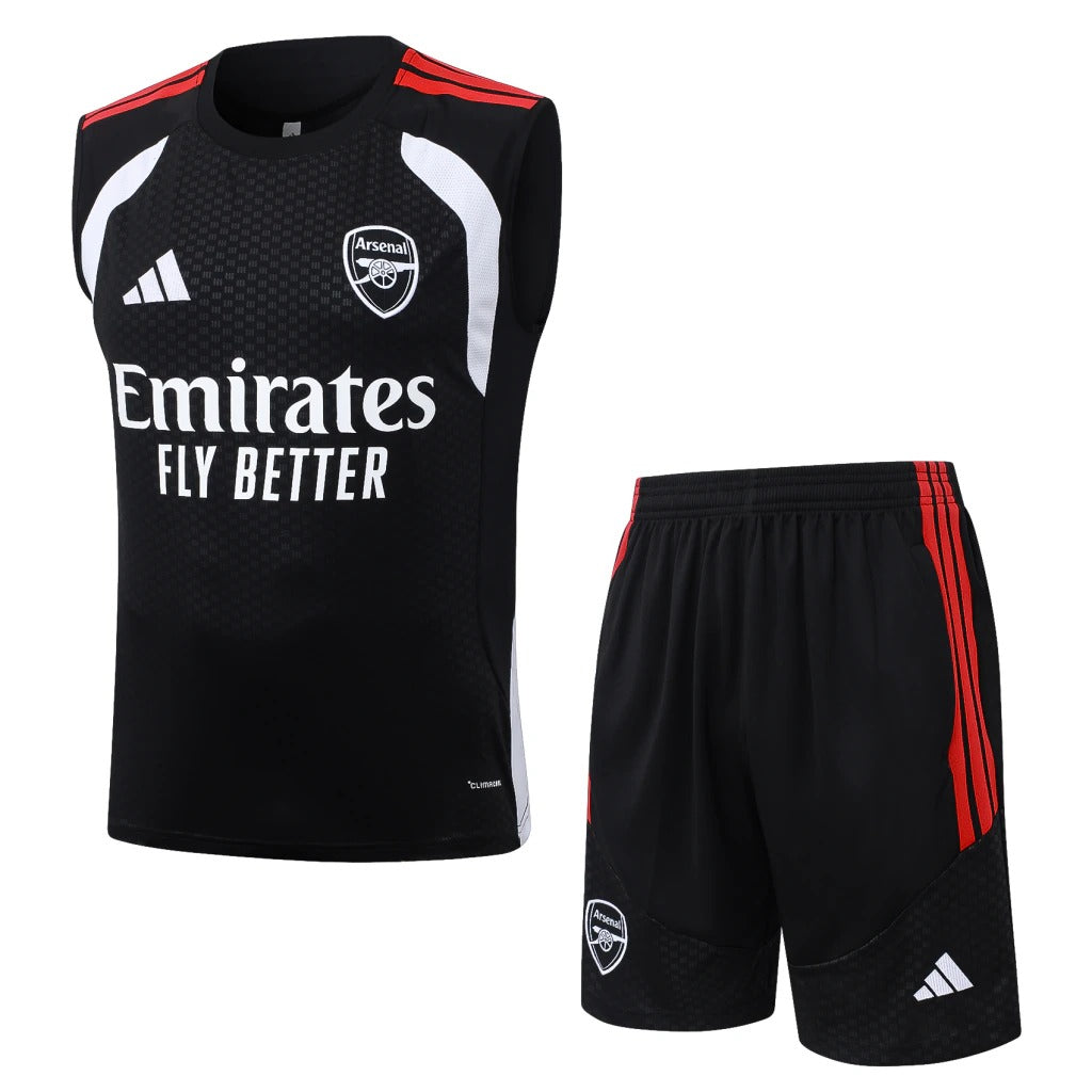 Conjunto Adidas Treino Arsenal 2026/27 Regata Preta