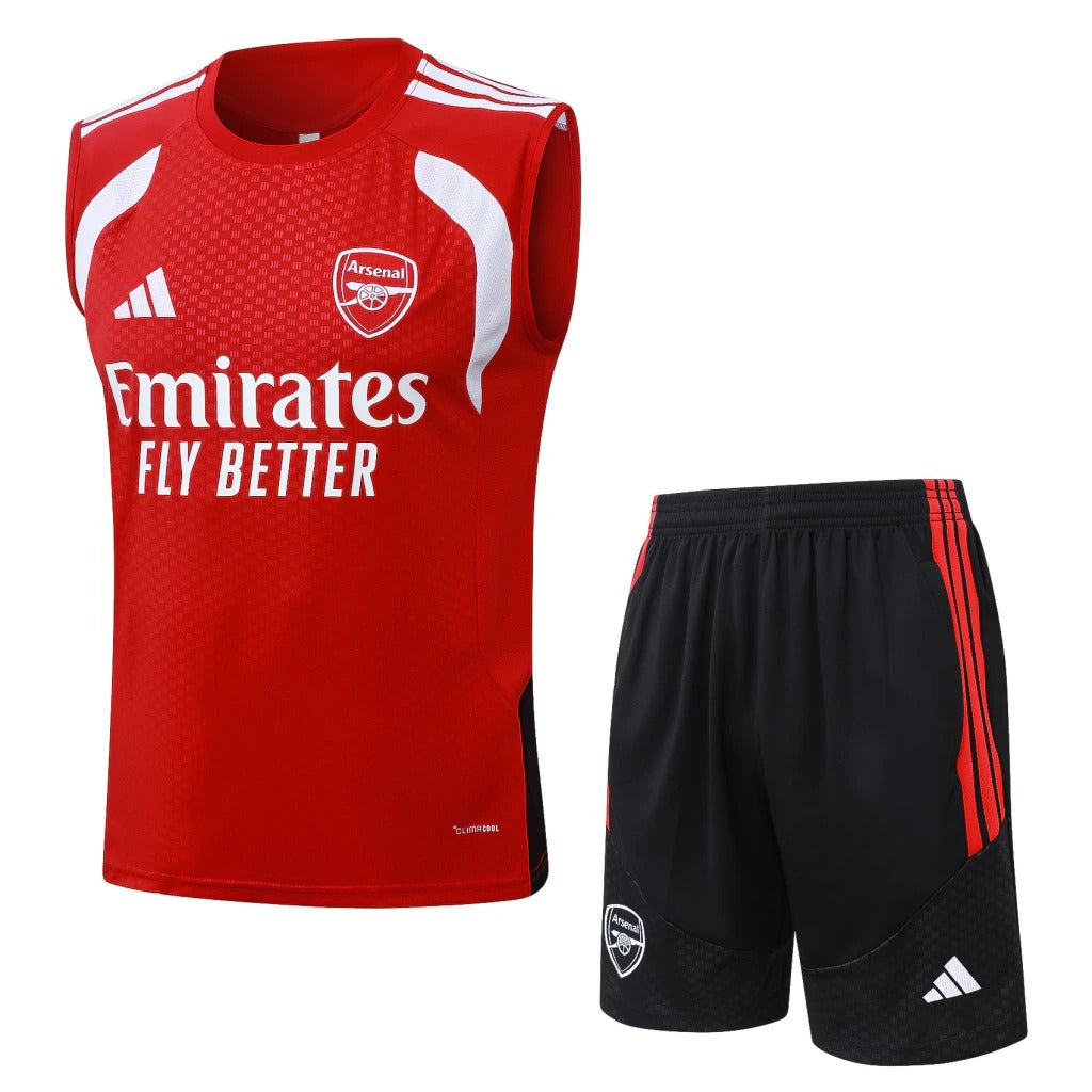 Conjunto Adidas Treino Arsenal 2026/27 Regata Vermelha
