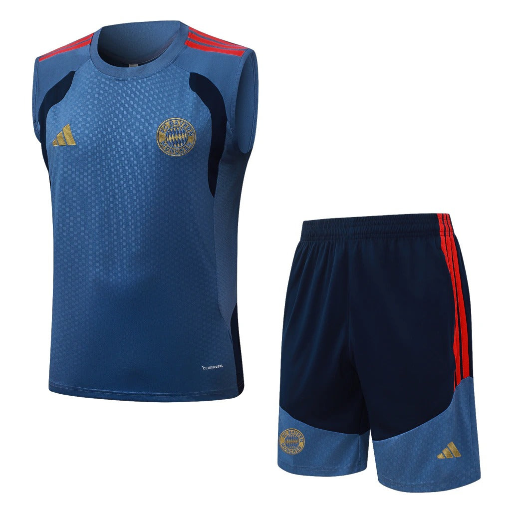 Conjunto Adidas Treino Bayern de Munique 2026/27 Regata Azul