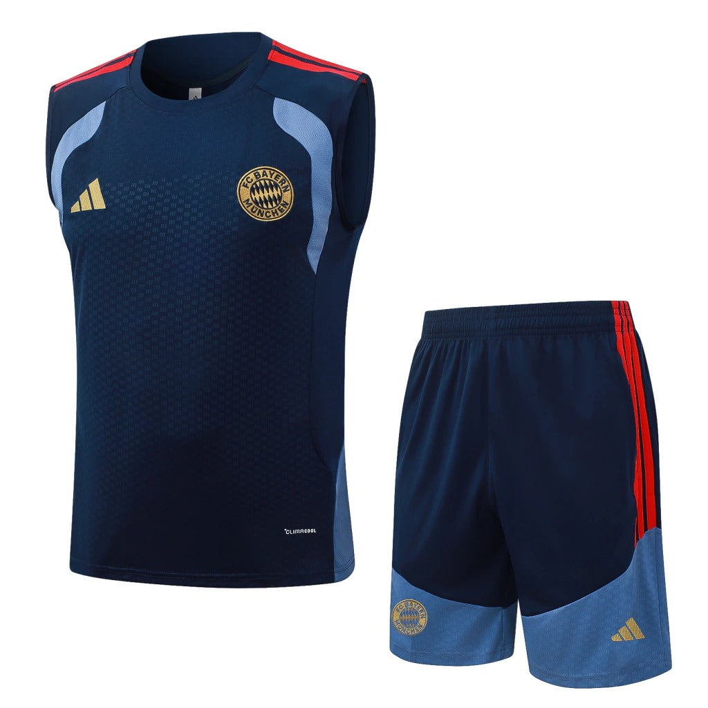 Conjunto Adidas Treino Bayern de Munique 2026/27 Regata Azul-Marinho