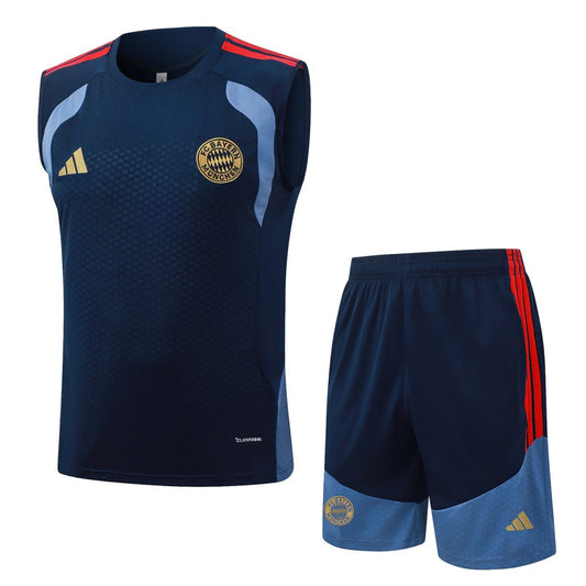 Conjunto Adidas Treino Bayern de Munique 2026/27 Regata Azul-Marinho