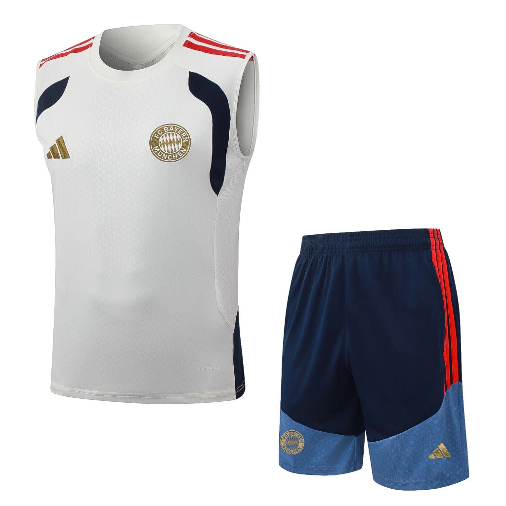 Conjunto Adidas Treino Bayern de Munique 2026/27 Regata Bege