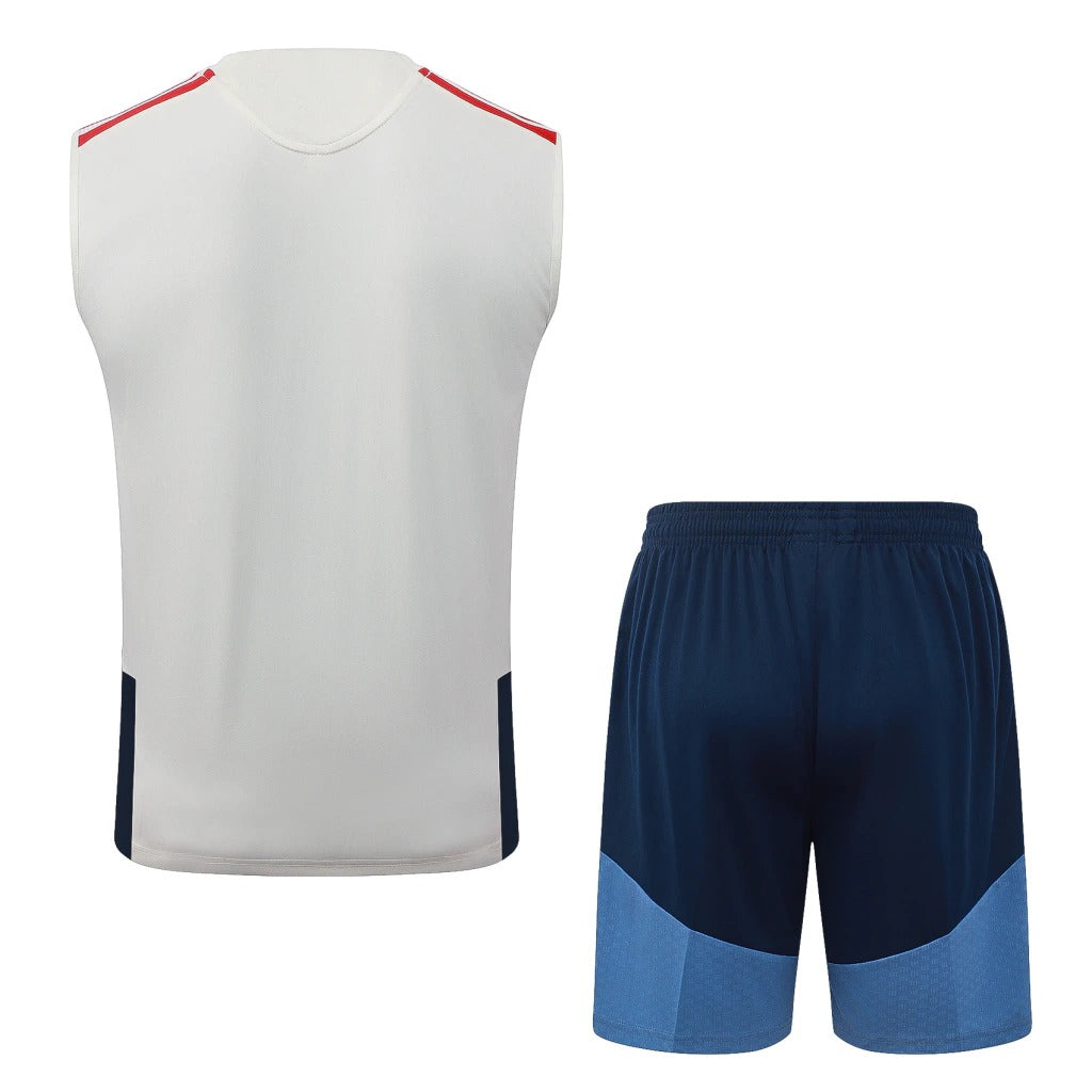 Conjunto Adidas Treino Bayern de Munique 2026/27 Regata Bege