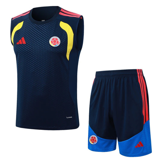 Conjunto Adidas Treino Colômbia 2026/27 Regata Azul-Marinho