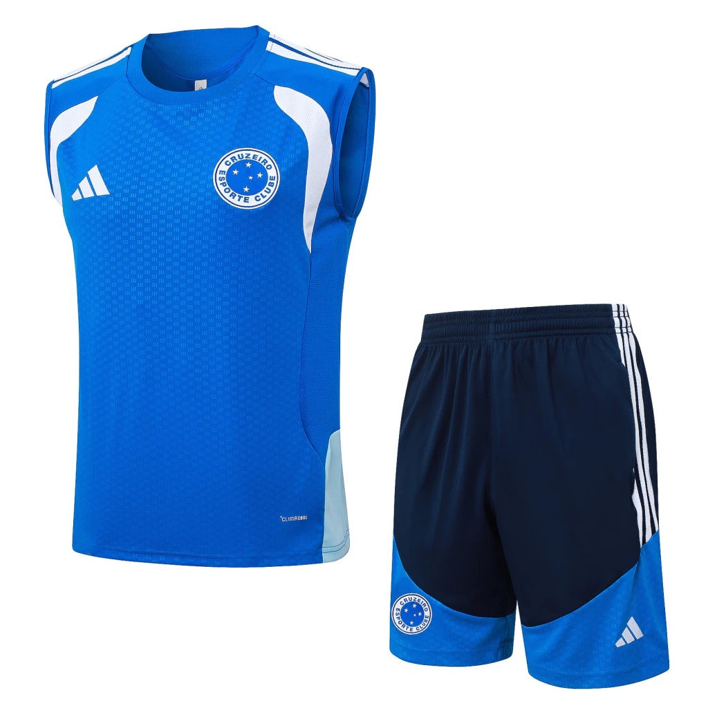 Conjunto Adidas Treino Cruzeiro 2026/27 Regata Azul