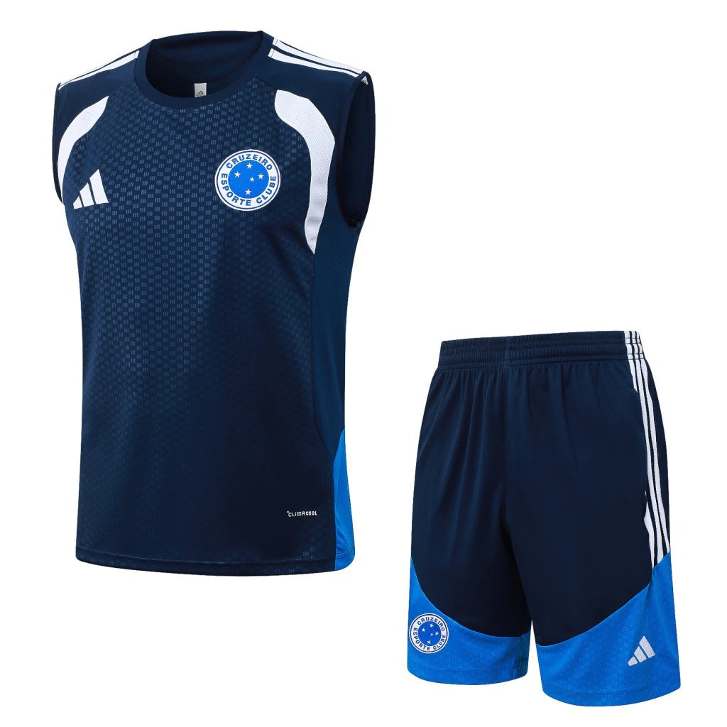 Conjunto Adidas Treino Cruzeiro 2026/27 Regata Azul-Marinho