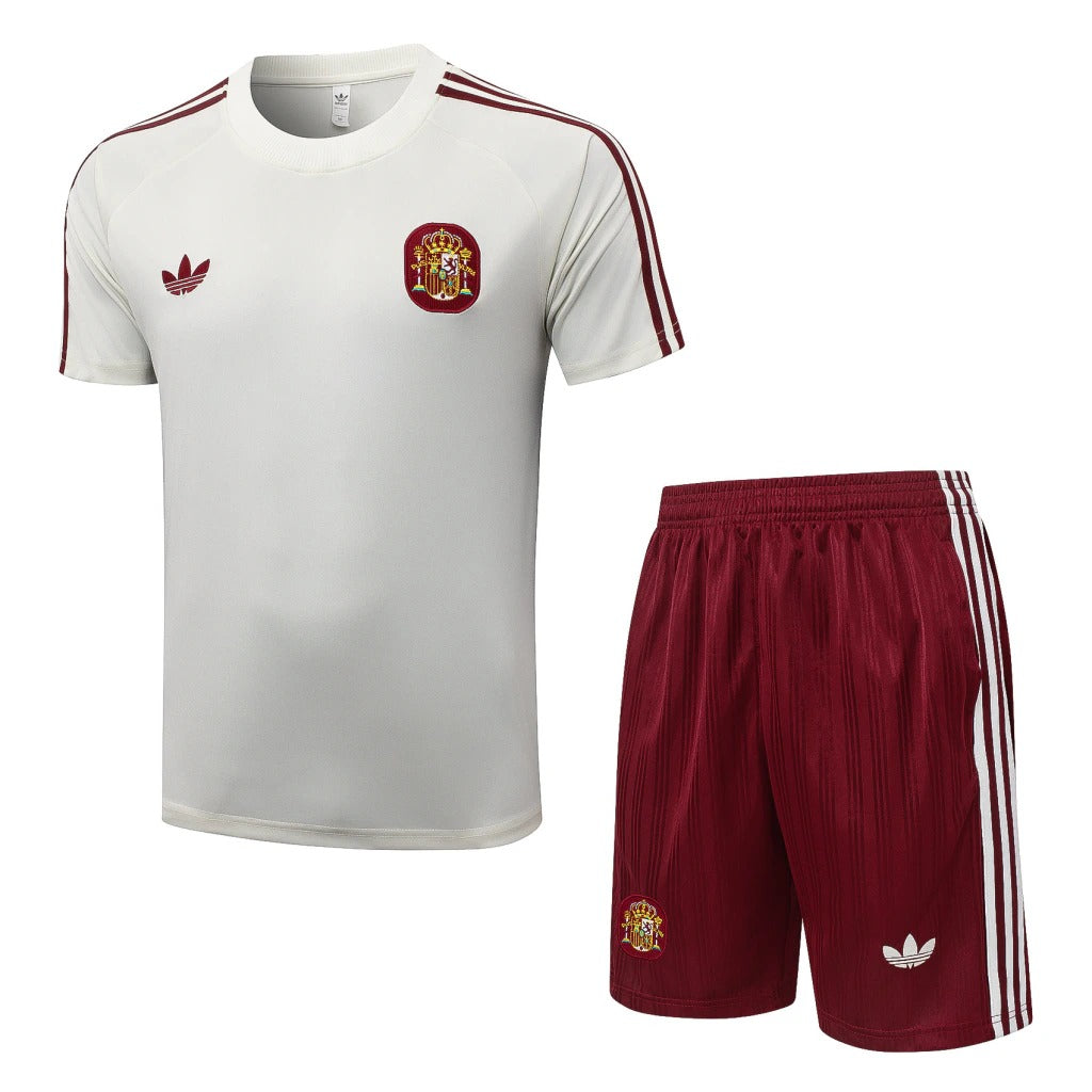 Conjunto Adidas Treino Espanha 2026/27 Bege Originals