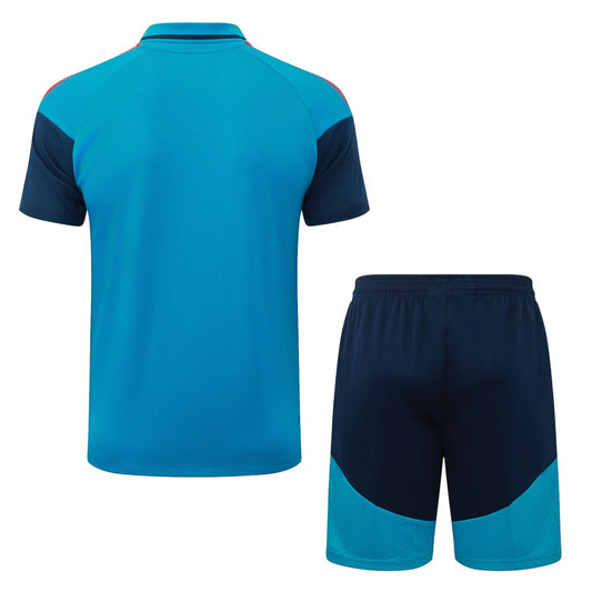 Conjunto Adidas Treino Espanha 2026/27 Polo Azul-Claro