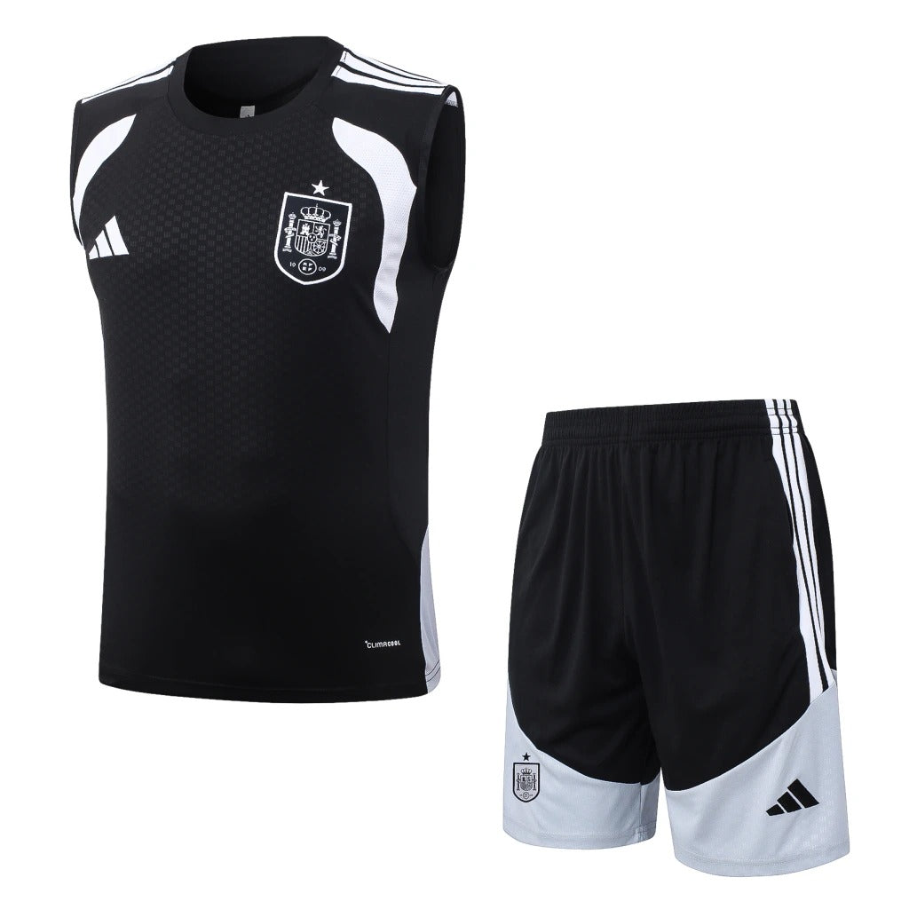 Conjunto Adidas Treino Espanha 2026/27 Regata Preta