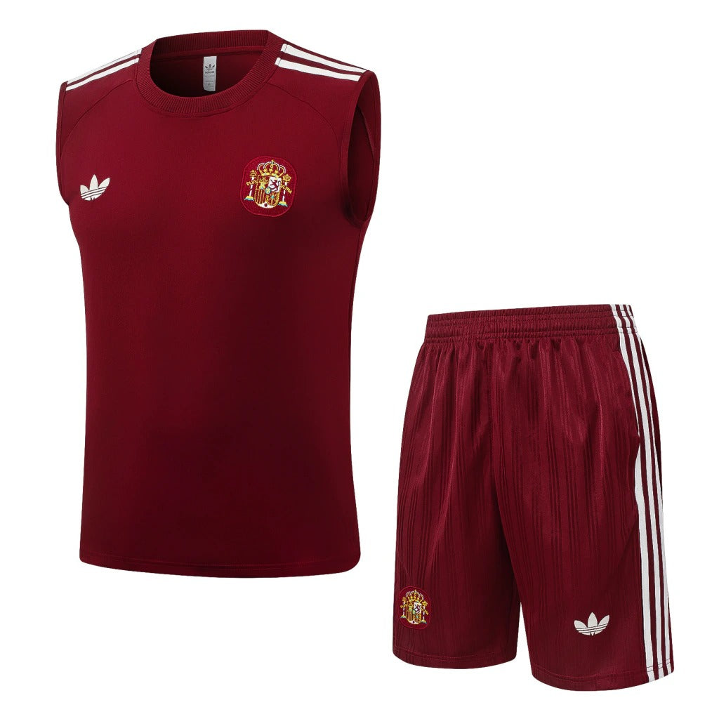 Conjunto Adidas Treino Espanha 2026/27 Regata Vinho Originals