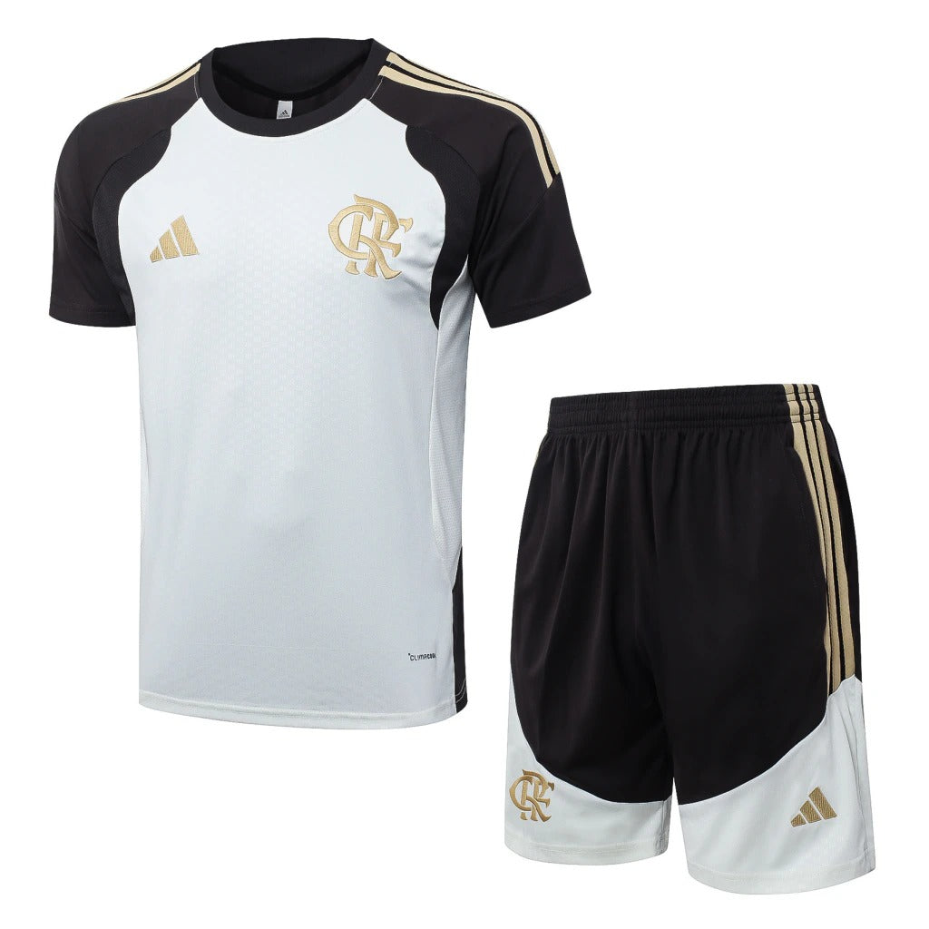 Conjunto Adidas Treino Flamengo 2026/27 Branco