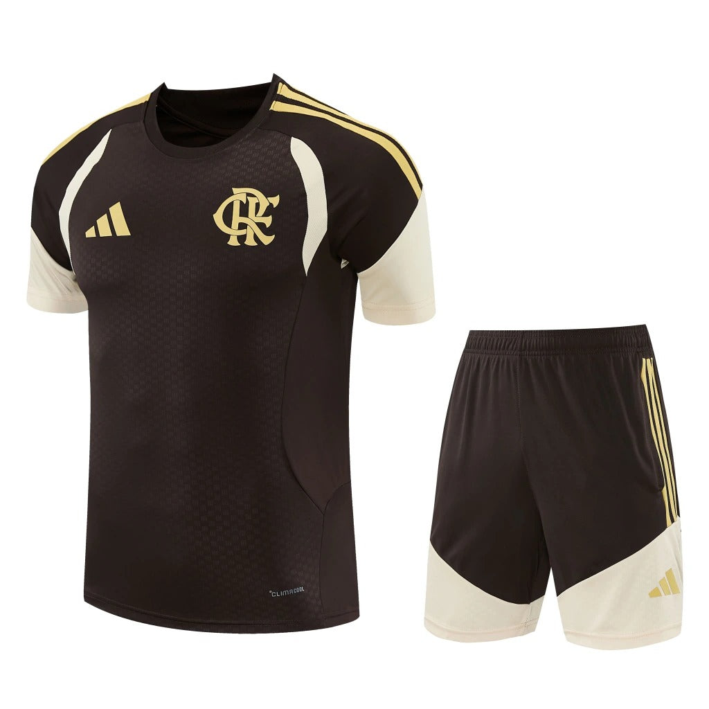 Conjunto Adidas Treino Flamengo 2026/27 Marrom