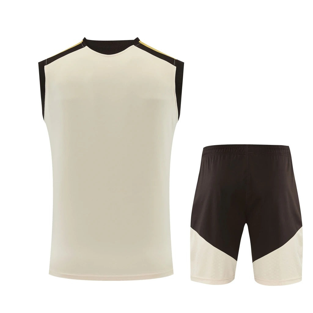 Conjunto Adidas Treino Flamengo 2026/27 Regata Bege