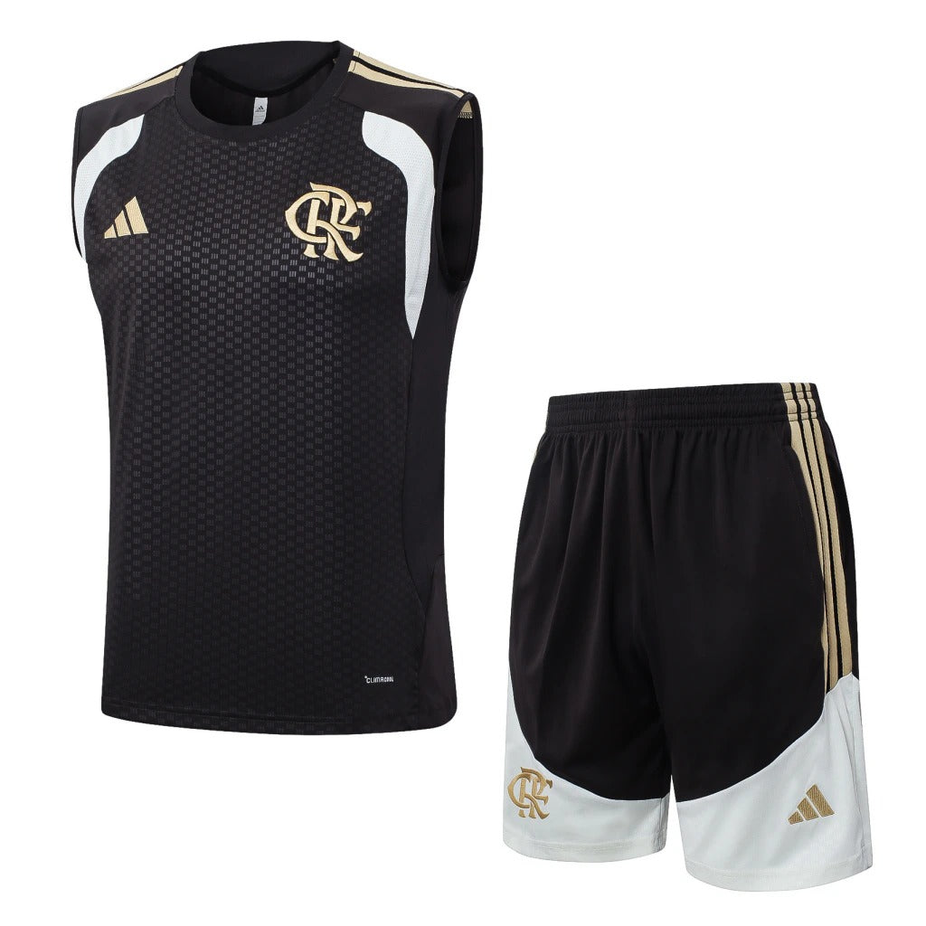 Conjunto Adidas Treino Flamengo 2026/27 Regata Preta
