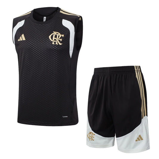 Conjunto Adidas Treino Flamengo 2026/27 Regata Preta