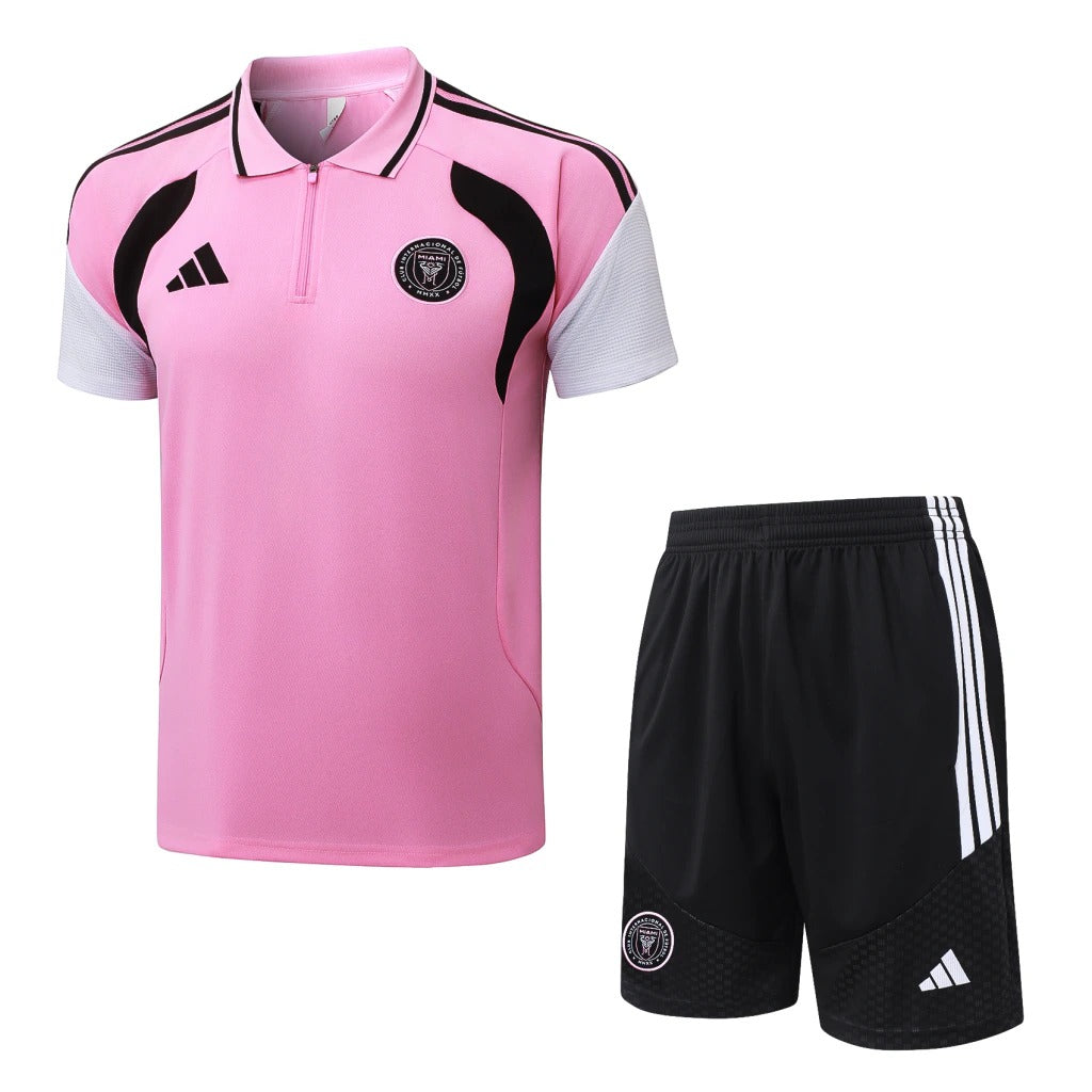Conjunto Adidas Treino Inter Miami 2026/27 Polo Rosa