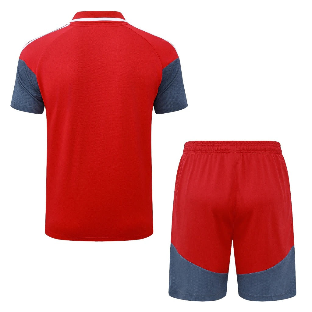 Conjunto Adidas Treino Internacional 2026/27 Polo Vermelha